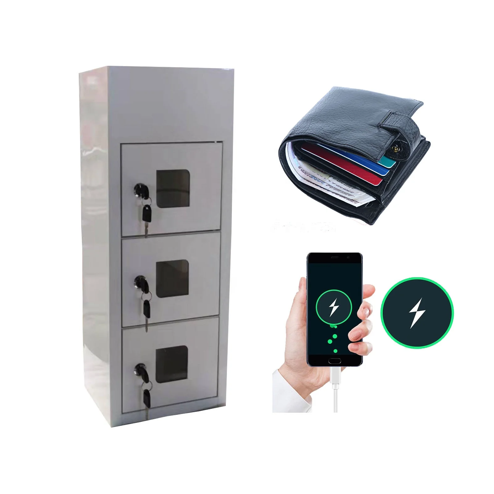 Mini Storage Cabinet Classroom Smart Phone Lockbox Cabinet With Locker Phone Storage Box Organizer