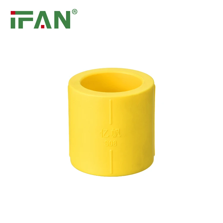 IFAN PPR Pipes And Fittings Yellow 20-110mm Socket Pn25 Plastic PPR Pipe Fittings