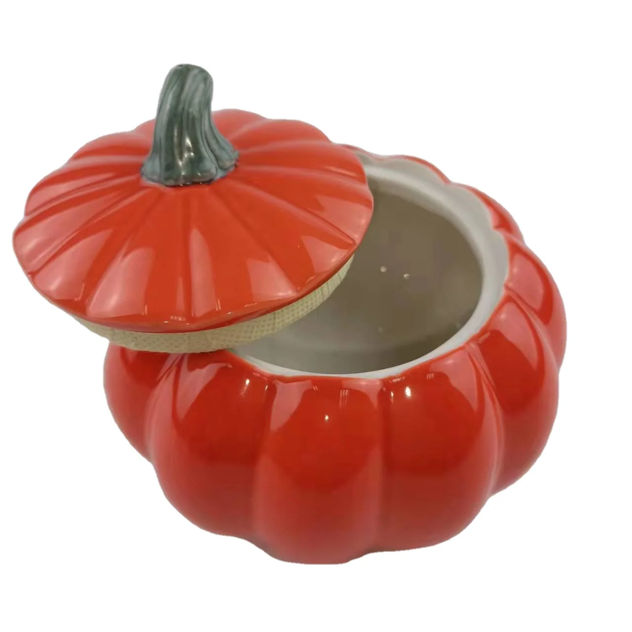 Pumpkin Ceramic Tea Caddy Moisture-proof Storage Tank Personalized Portable Small Sealed Can Snack Jar