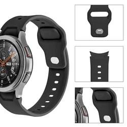 Ремешок силиконовый для Samsung Galaxy Watch 4 сменный классический браслет