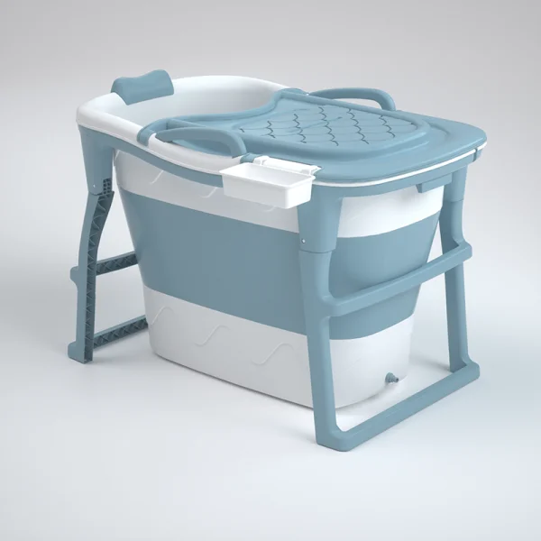 Customized color 100CM home private bathroom foldable portable bath plastic tub bathtub for adult