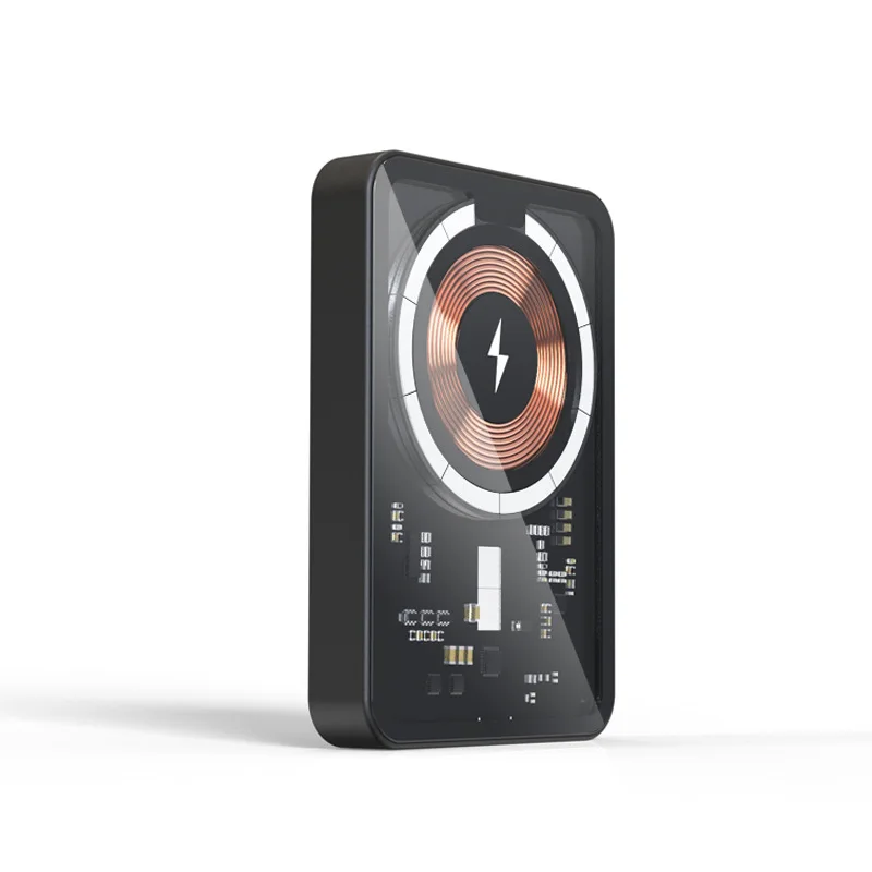 UUTEK PB177 2023 new product PD20W transparent magnetic power bank wireless charging 15W powerbank 10000mah with power display