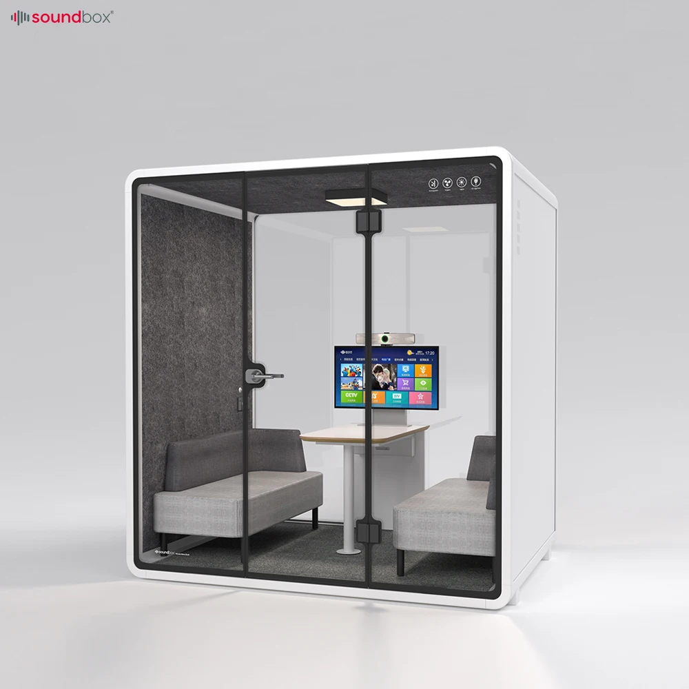 Phone Office Space Acoustic Soundbox Pod Turbo Fresh Air System Office Booth Meeting Office Pod
