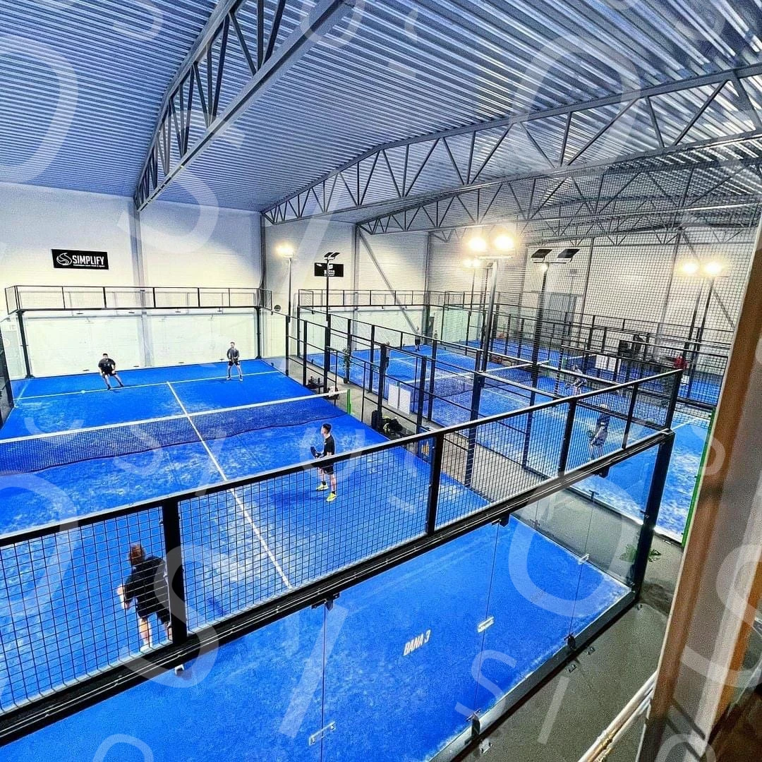 OSI Double Person Outdoor Sports 15mm Artificial Turf Imported Taiwan Panoramic Paddle Tennis Padel Court
