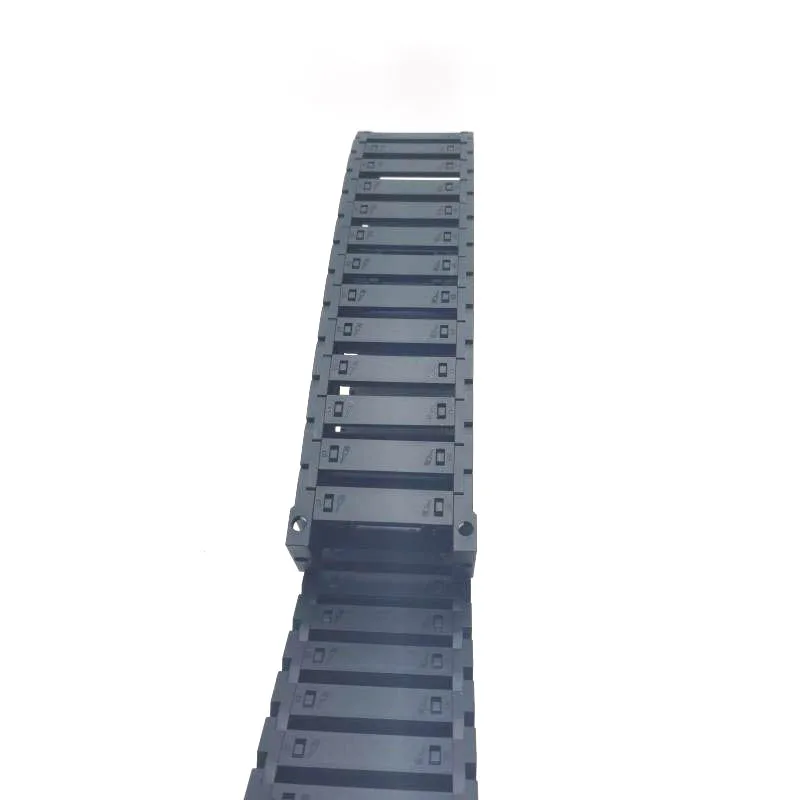 15 x15 Nylon cable tank chain supporting chain bridge semi closed openable small towline