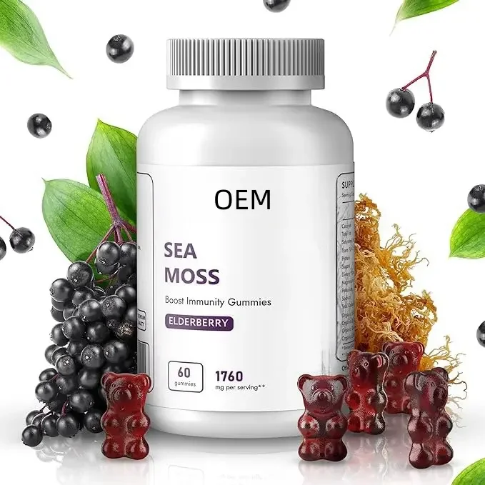 Seaweed Burdock Root Witch Hazel Elderberry Extract Immune Support for Thyroid Gland Plant-Based Supplement Customizable OEM/ODM
