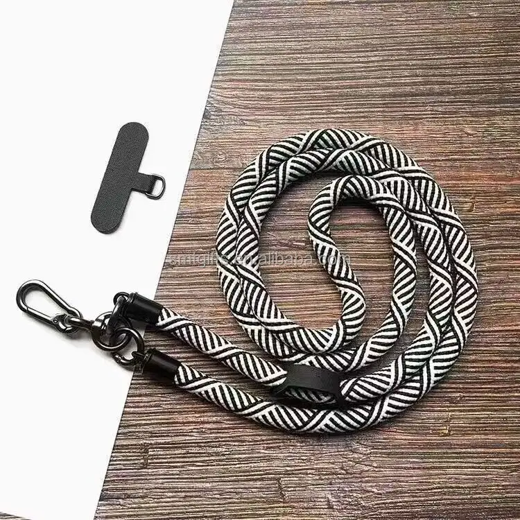 Rushed Polyester Adjustable Phone Lanyard China Phone Lanyards 1 Color Phone Strap Lanyard