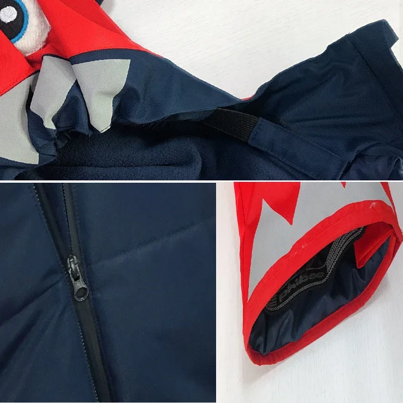 2024 New Kids Ski Set Children Jumpsuits Waterproof Windproof Snow Clothes Ski Suit Winter Snowsuit Outdoor Cartoon Ski Overalls
