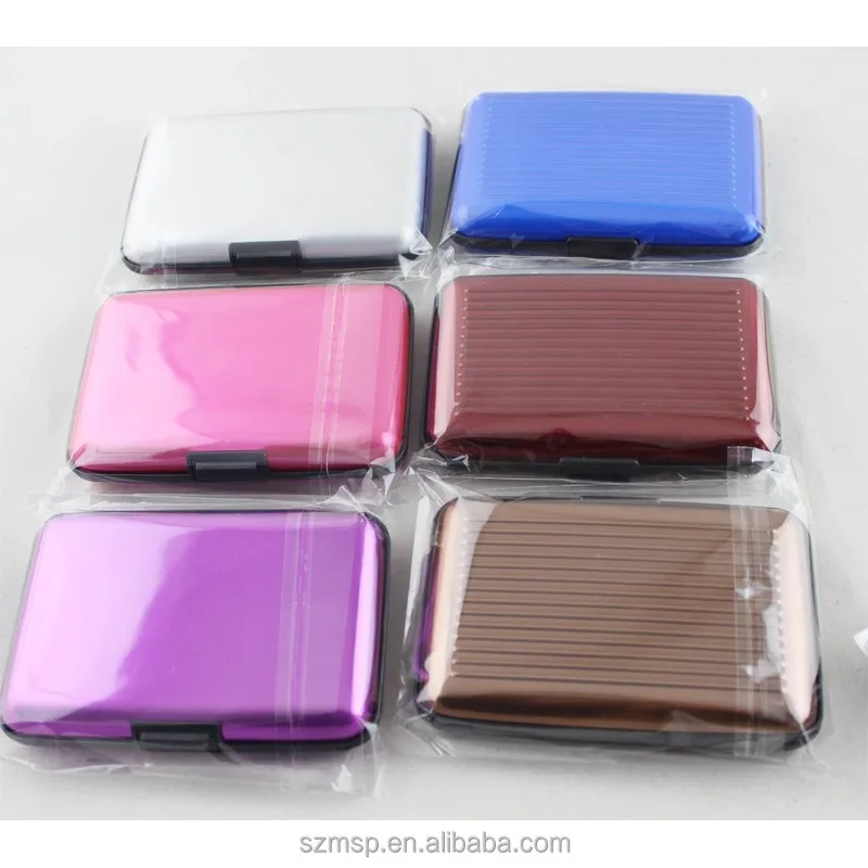 Новый водонепроницаемый металлический держатель для карт Жесткий Чехол удостоверения личности в различных цветах на выбор