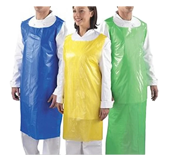 Одобренный CE дешевый хирургический одноразовый фартук из полиэтилена высокой плотности