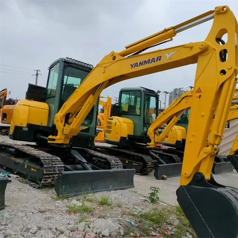 Лучшая цена японский Подержанный мини-экскаватор Yanmar VIO 55 Подержанные гидравлические экскаваторы дешевые для продажи