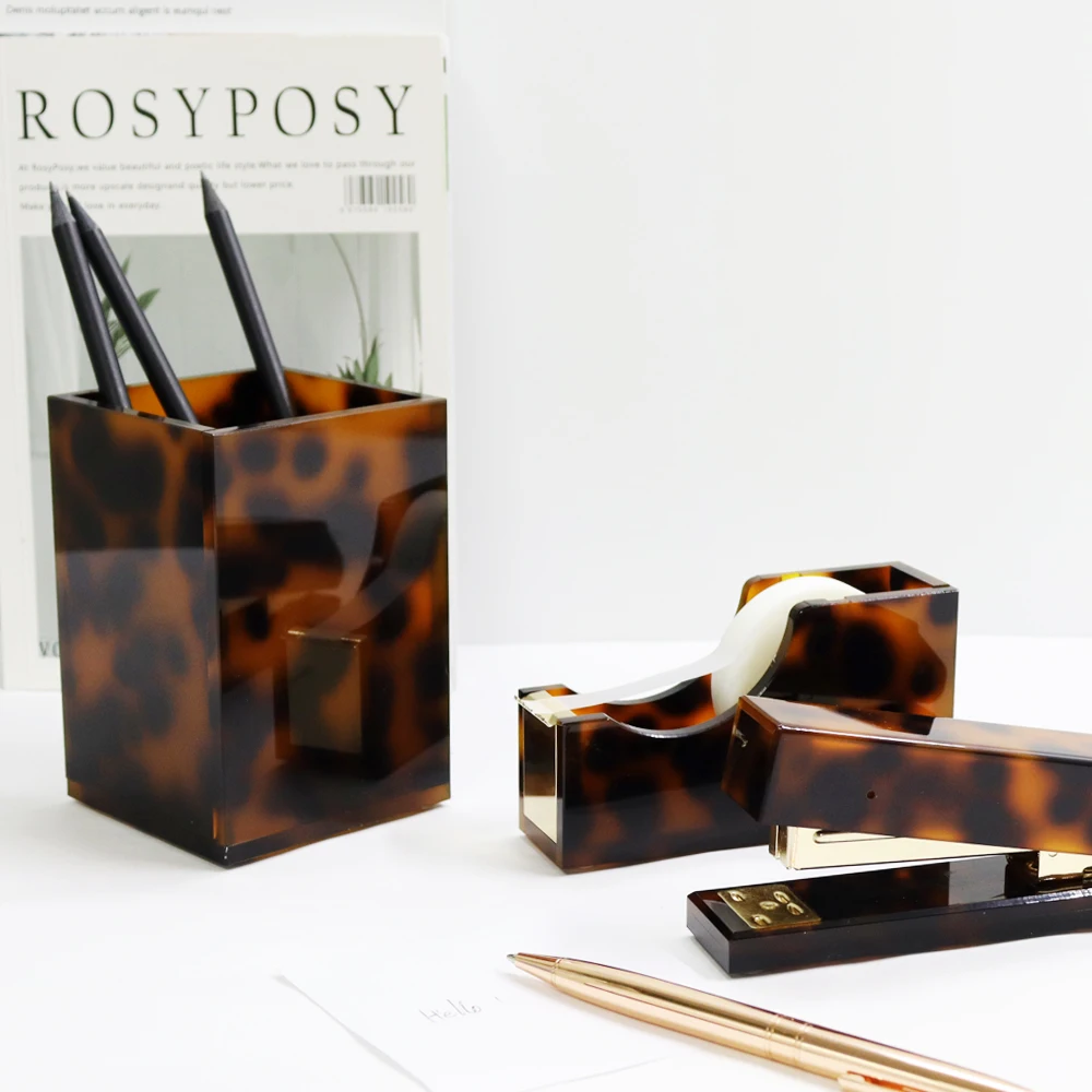 Настольные органайзеры в виде черепахи, аксессуары, степлер, Диспенсер ленты, держатель ручки, набор канцелярских принадлежностей