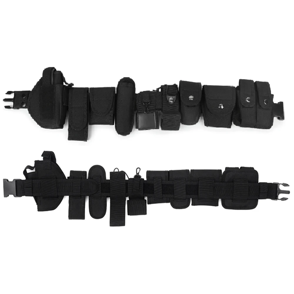 Quick Release Combat Battle Belt With Pouches Heavy Duty Inner & Outer Belt MOLLE Tactical Belt Set