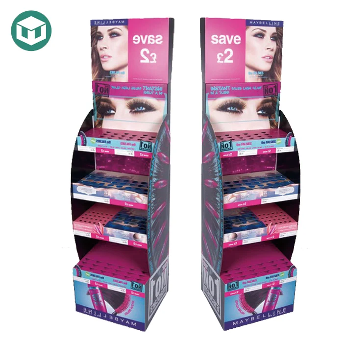 Картонная подставка под заказ для демонстрации лака ногтей блеска