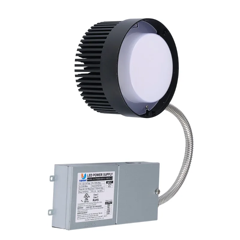 3cct 30k40k50k ETL ES FCC 10inch 55w Downlight Gimbal 100-347v 0-10v Dimmable Switchable Reflectors Black White Brush Nickel