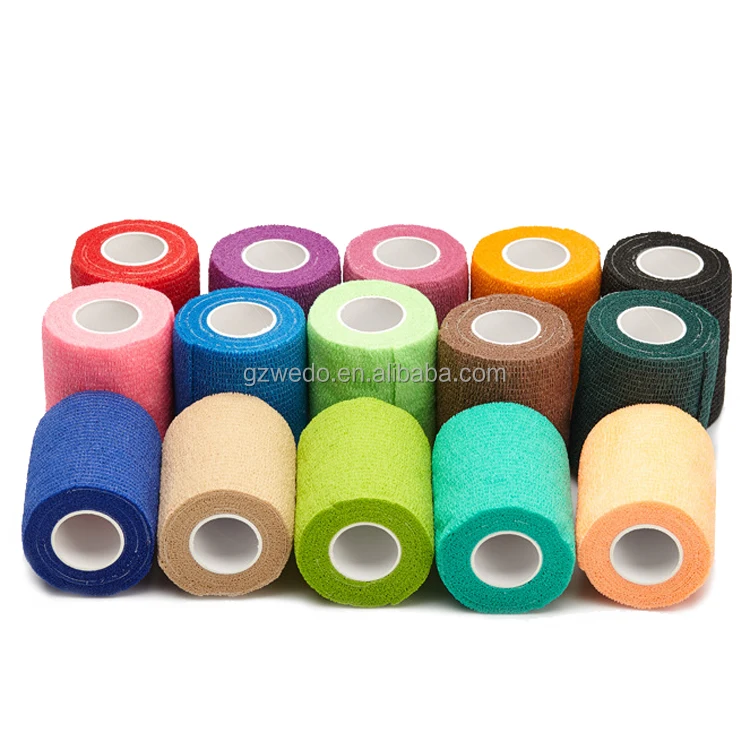 Self Adhesive Bandage Wrap, Breathable Cohesive Bandage Wrap Rolls Elastic Self-Adherent Stretch Bandage Wrap Tape
