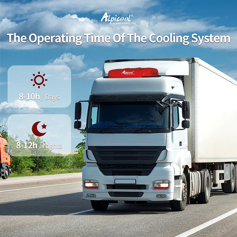 Alpicool parking air conditioner 24V DC rotor compressor electric fast cooling Air Conditioner for truck Engineering vehicle