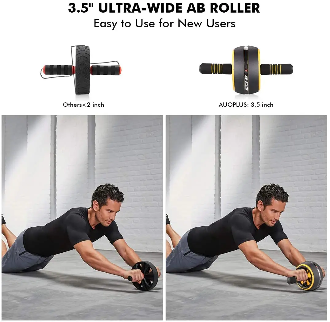 Ab Wheel Rollers Kit Exercise Wheel Core Strength Training Abdominal Roller