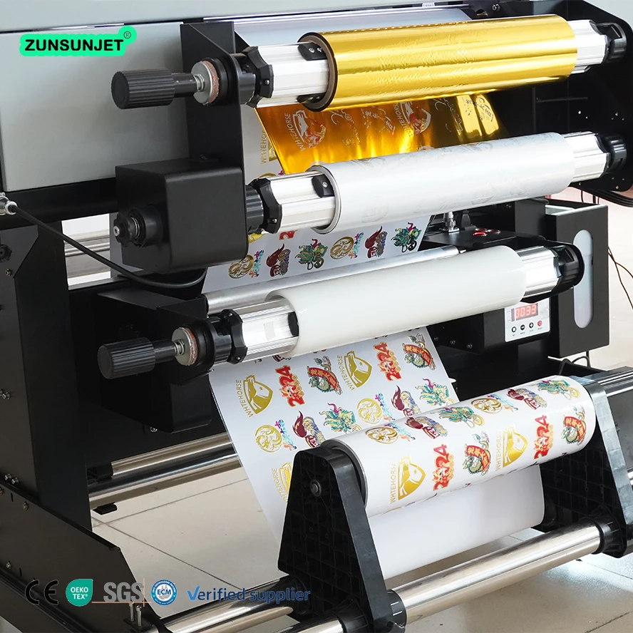 Uvdtf in Holographic Silver And/or Gold Partial Economical Uv Dtf Gold Printer for Golden Rim