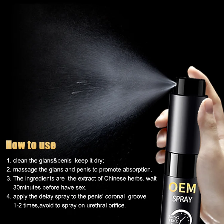 ODM OEM Men Premature Sexy Long Time Ejaculation Peineili Penis Viga Male Super Delay Ejaculation Spray