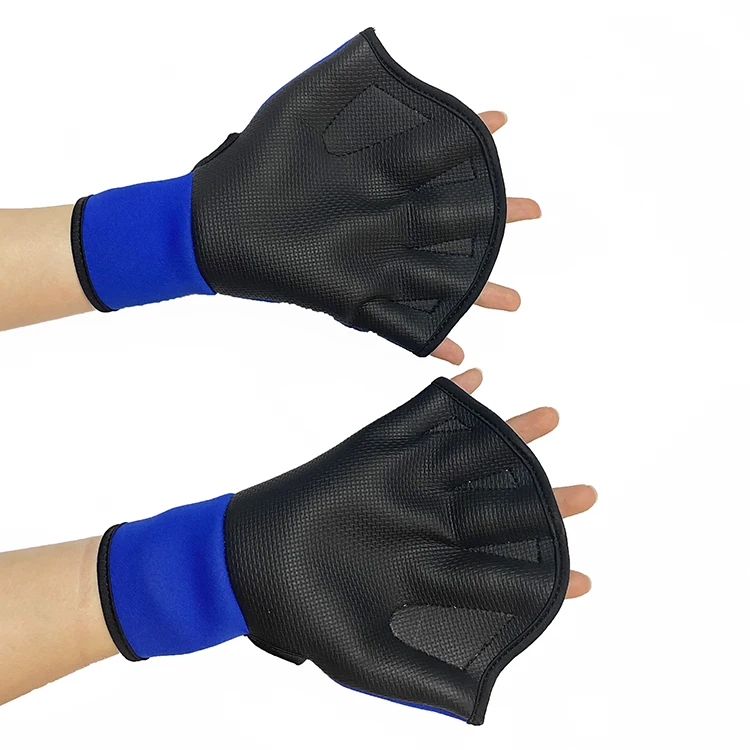 Wholesale 3mm Water Resistance Aerobics Aquatic Gloves Thermal Neoprene Webbed Fin Swimming Diving Training Gloves