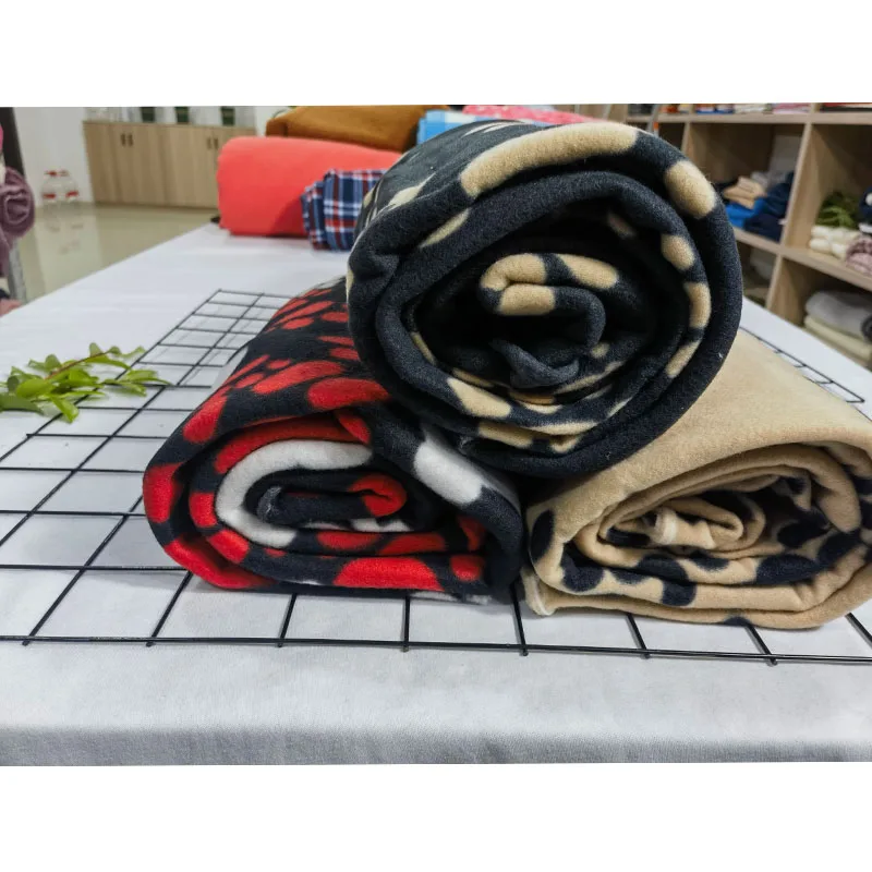 Wholesale Custom OEM Soft Comfortable 100% Polyester Double Brushed Print Fabric for Pet and Baby Blanket