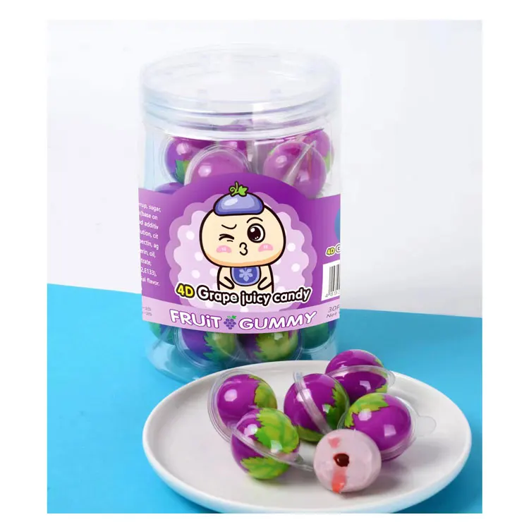 3D  FRIED EGG SHAPED GUMMY JELLY BURST EXPLODING CANDY 9G*30PIECES*20JARS/CTN