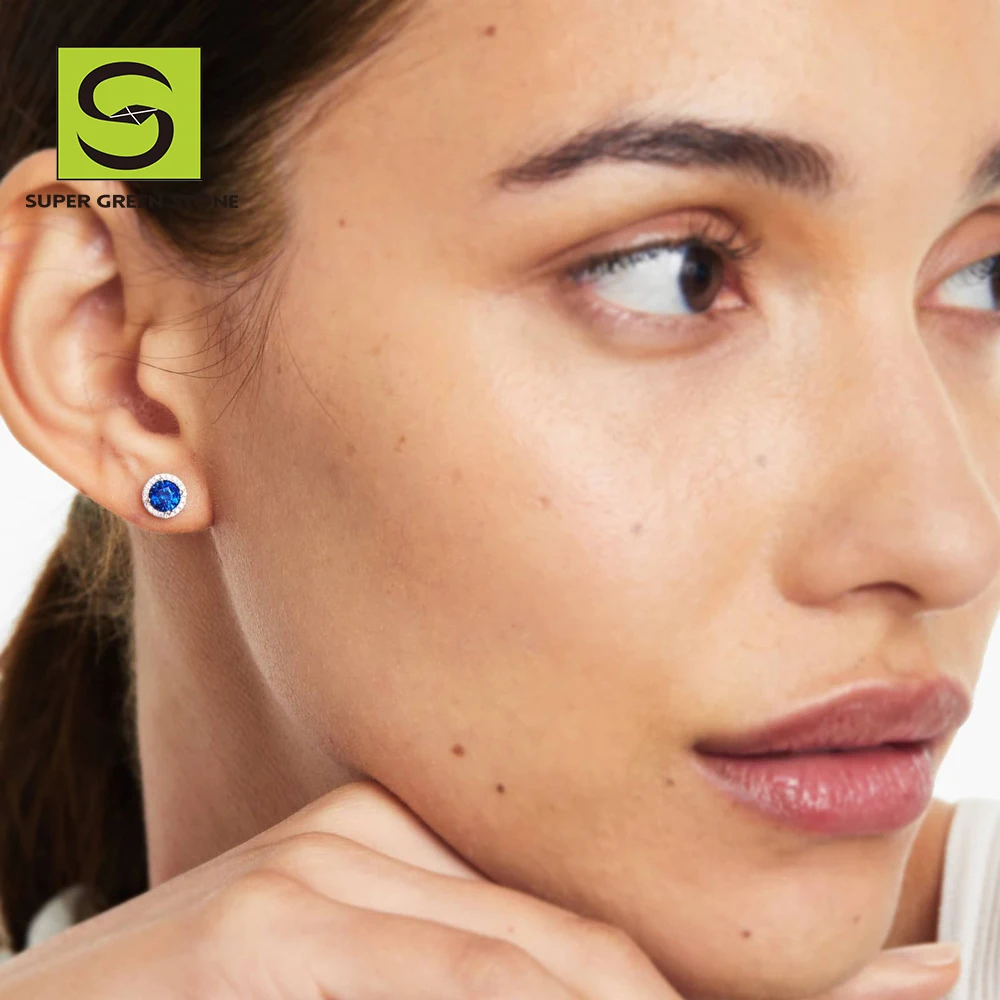 SuperGS SGSE038 Spring Micro pave Hoop Engagement Fashion Gold Muslim Fashionable Jewelry Earring For Women For Ladies