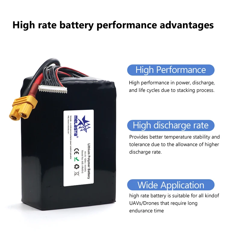 Melasta 22.2v 4500/9500/12000mah 6s Lipo Battery 15/25/30c Remote Control Drone Battery For Mini Uav Drone