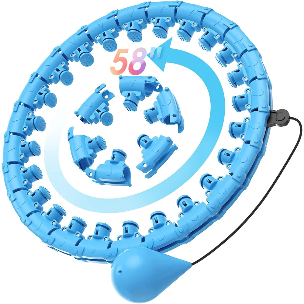 2 в 1 регулируемый и съемный обруч для фитнеса