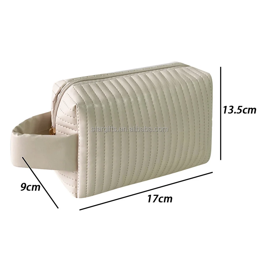 Factory 300D 600D Polyester Fabric Medium Size Custom Printed Reusable Pouch Women Cosmetic Bag