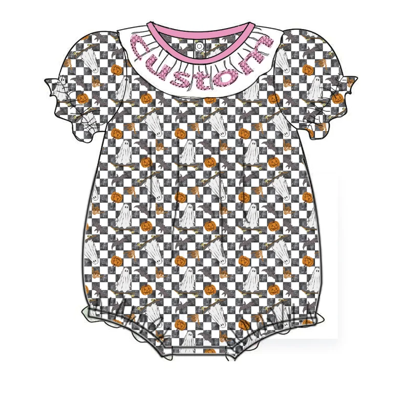 Yihui OEM Service Knitted Romper Baby Girls Clothes SleevelesS wholesale halloween pumpkin baby rompers