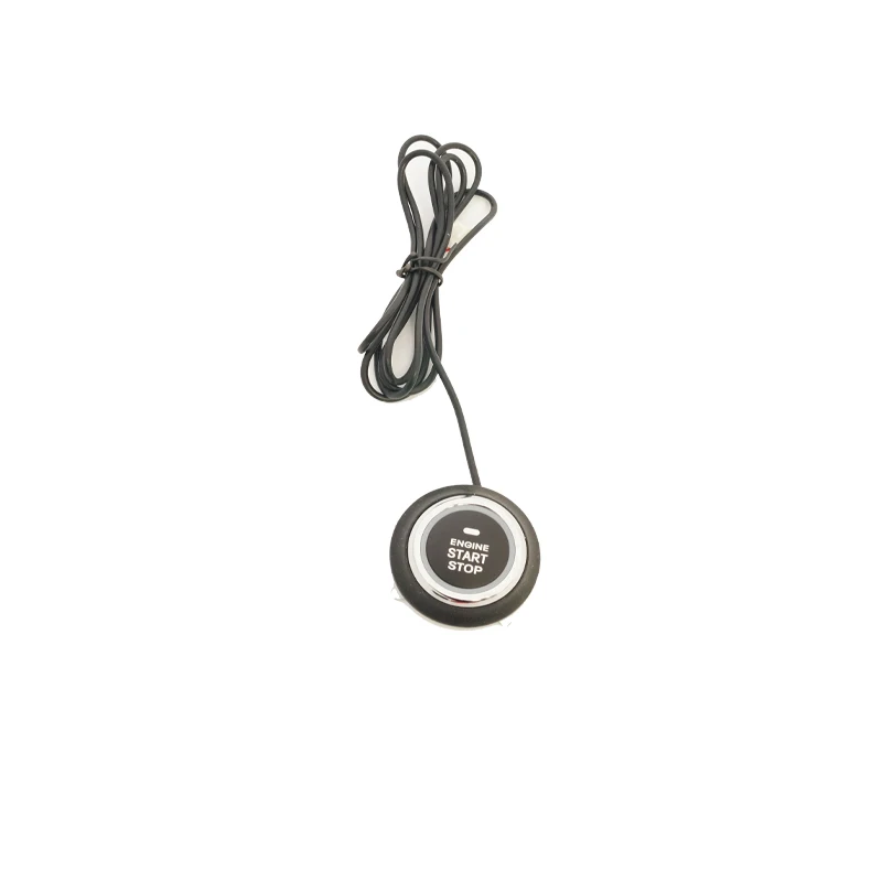 RFID Car Alarm+push Button Start Transponder Induction Technology Car Alarm DC 12V Universal Push Card 14 Months Hopping Code