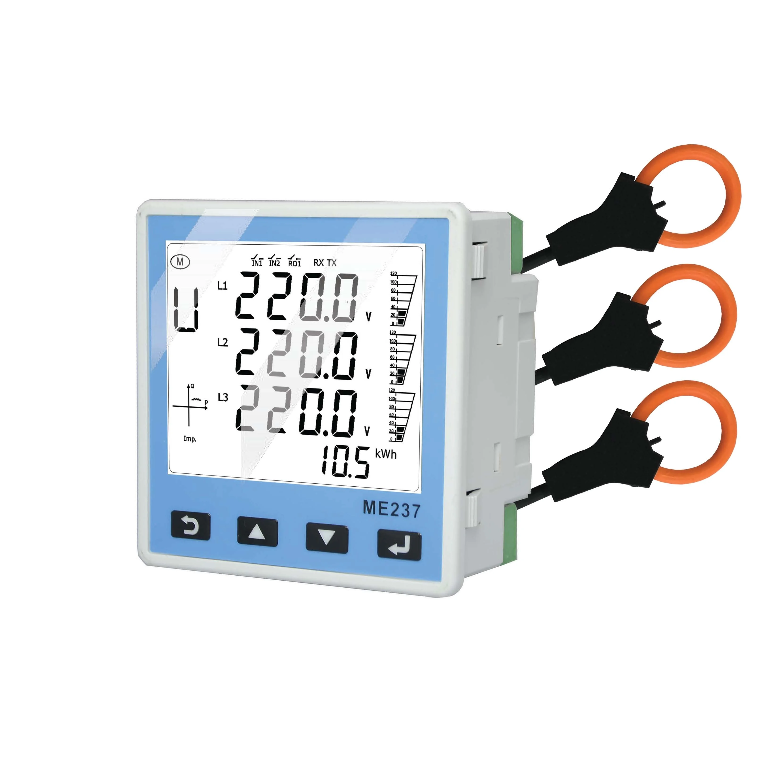 Лучший продукт meatrol ME237 Многофункциональный MODBUS amp Вольт частоты коэффициента мощности кВтч метр щитовой измерительный