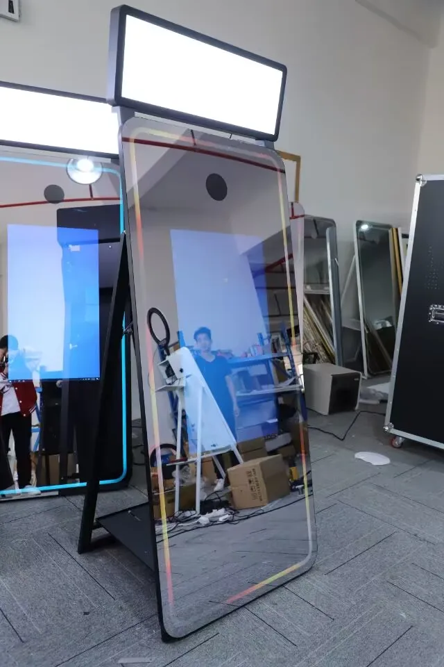 70 inch magic interactive selfie photo mirror booth machine for party or wedding or event