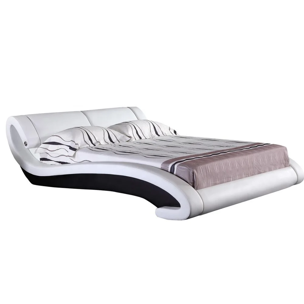 Excellent bedroom furniture modern Style Bedroom Furniture leather bed for hotels