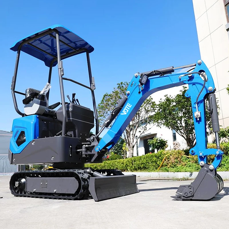 VOTE Mini Excavator 1 Ton For Sale Hydraulic escavatore Small Prices  EURO 5 mini bagger 1000kg 1.2 Ton mini diggers excavator