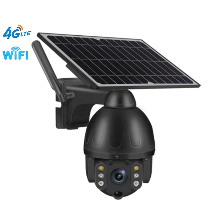 Беспроводная уличная камера видеонаблюдения HD 1080P с пассивным ИК аккумулятором, Wi-Fi, 4G, скоростная купольная IP-камера с солнечной панелью, PTZ-камера с Sim-картой