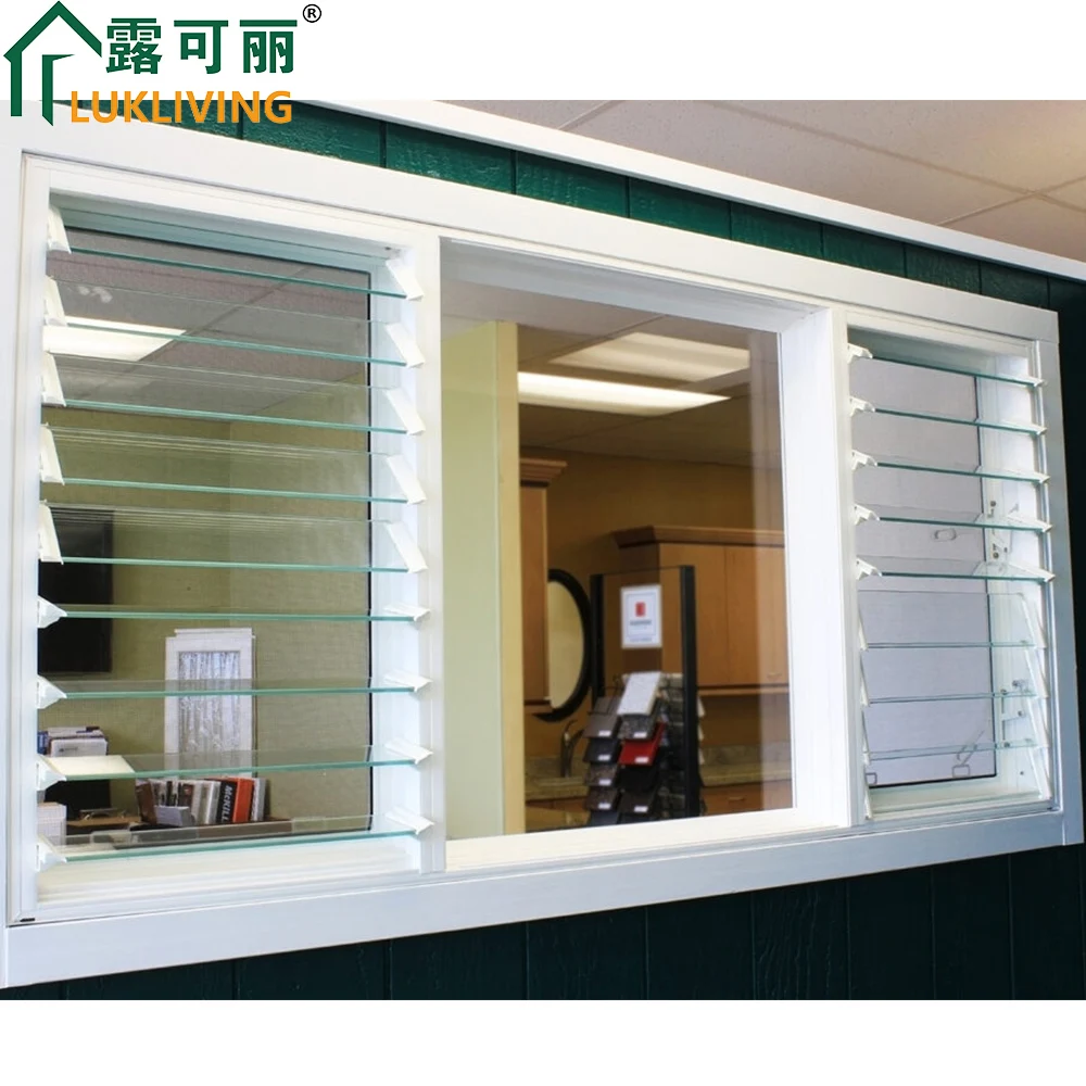 Lukliving jalousie tempered glass jalousie window glass prices jalousie window grills