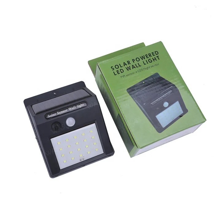 20 LED Solar Lights Outdoor Waterproof Solar Powered Motion Activated Sensor Light Wireless Security Lights Outside Wall Lamp