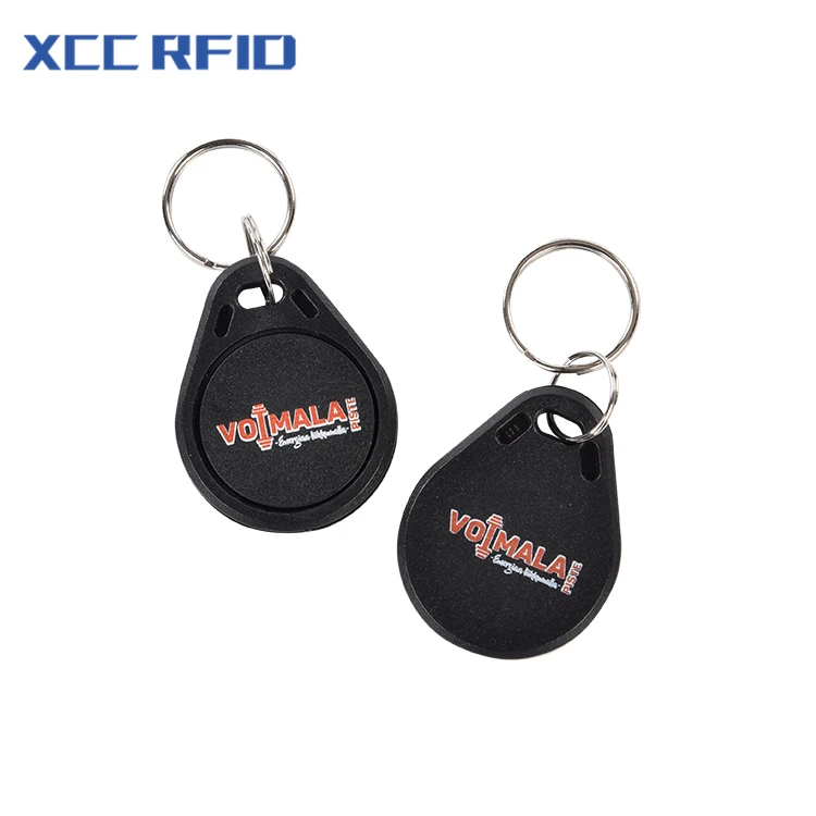 Blue Hotel T5577 Keyfob RFID Rewritable Key Fob Card Token Ring Proximity Clone ABS Keychain