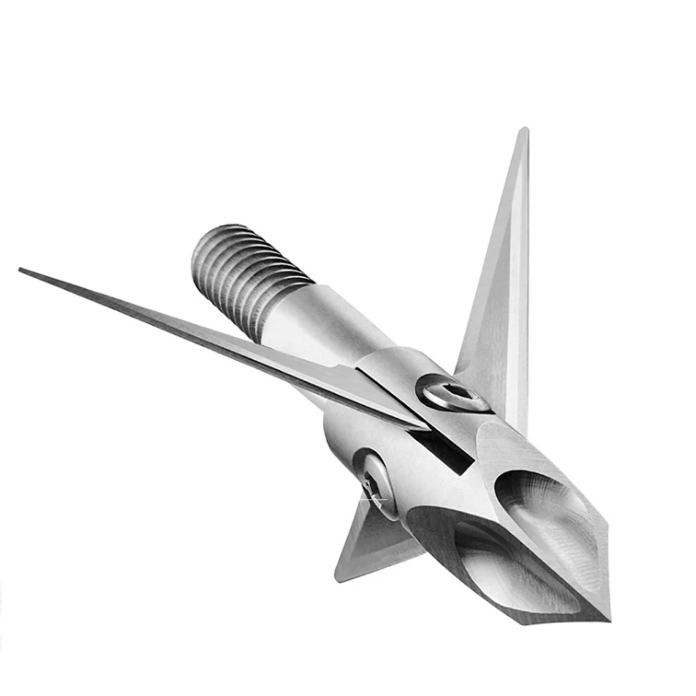 Archery Arrow Stainless Steel Ramcat Broadhead Arrowhead 100GR for Hunting
