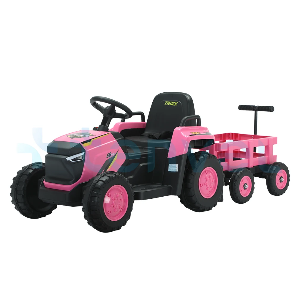 Factory new design kids electric car tractor plastic 12v battery powered toys tractor car for children ride on tractor to drive