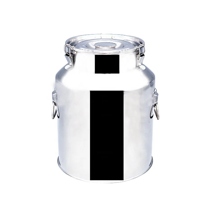 Double wall SS304 PU foam insulated stainless steel milk cans for milk tea