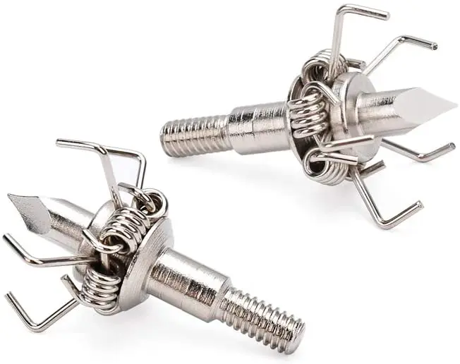 Compound Bow Hunting Broadheads Arrow Archery Tips Points Fixed Blades Recurve Bow for Carbon/Fiberglass Arrows Shaft