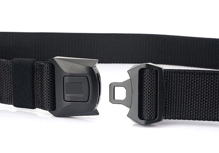 Custom High Quality Strap Automatic Buckle Nylon Belt Male Tactical Waist Belt Men Canvas Fabric Belts