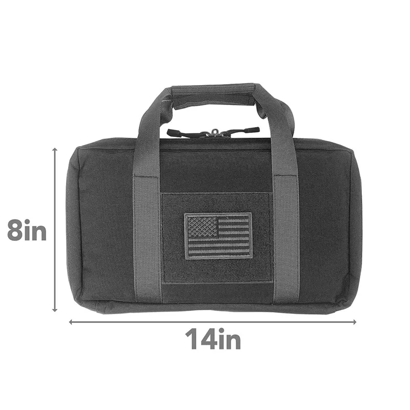 Durable Fully Padded Protective Soft Gun Case Fiream Magazine Carry Handbag Shooting Range Bag