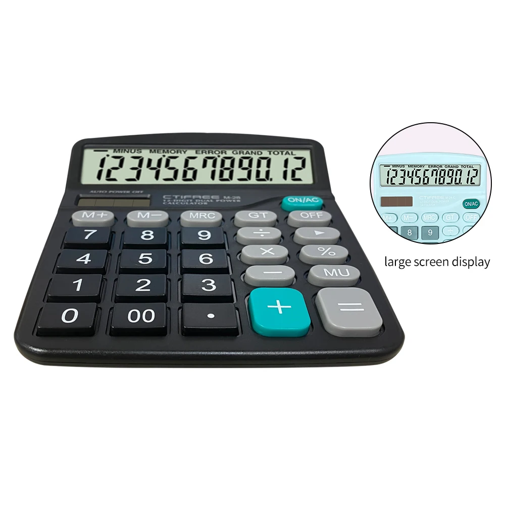 Standard Functional Calculators Wholesale Price Desktop Calculator with Tax 12 Digits Calculator for financial accounting