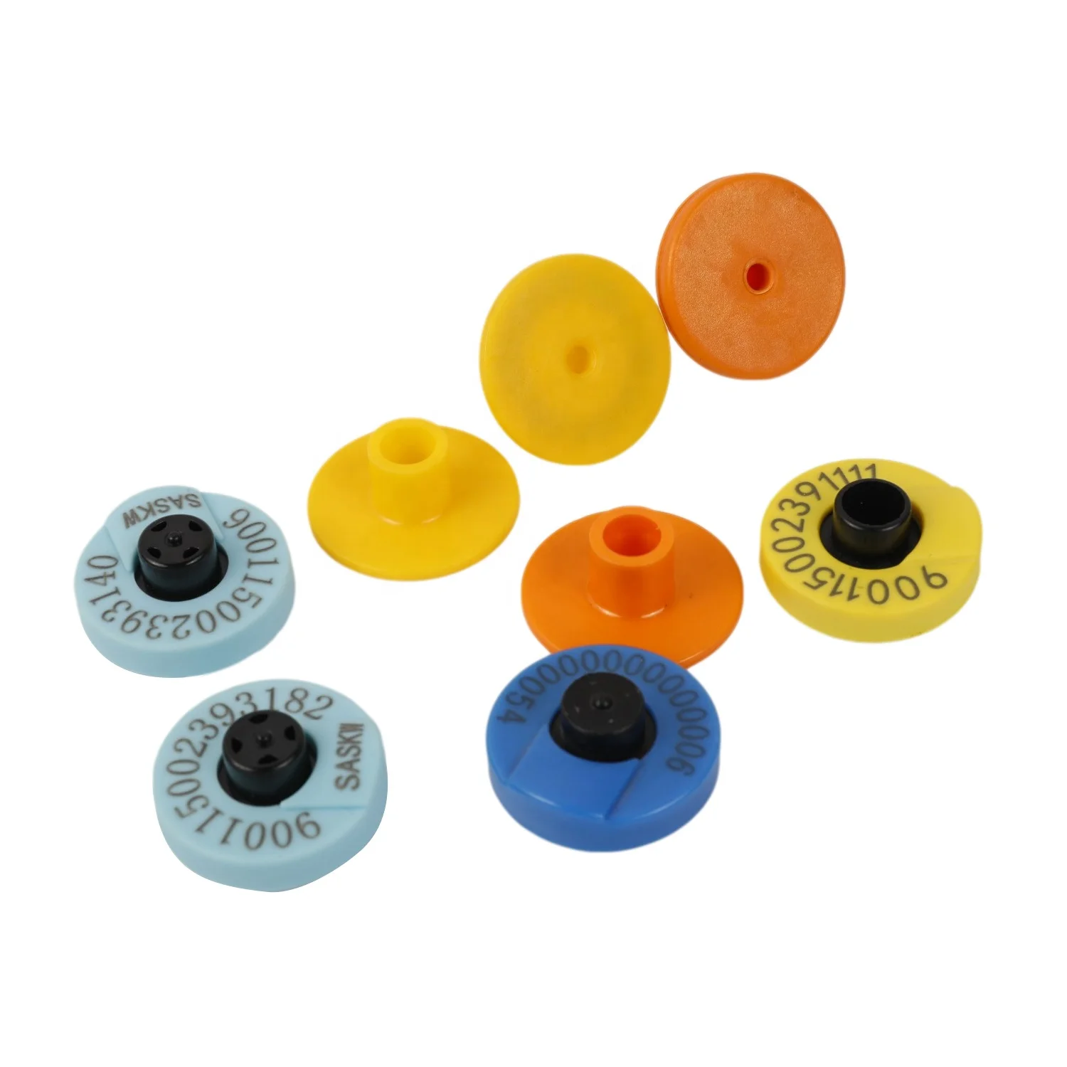 CMRFID RFID 134.2KHz TK4100 EM4100 EM4200 Livestock Ear Tag Uhf HF LF Animal Cattle Ear Tag