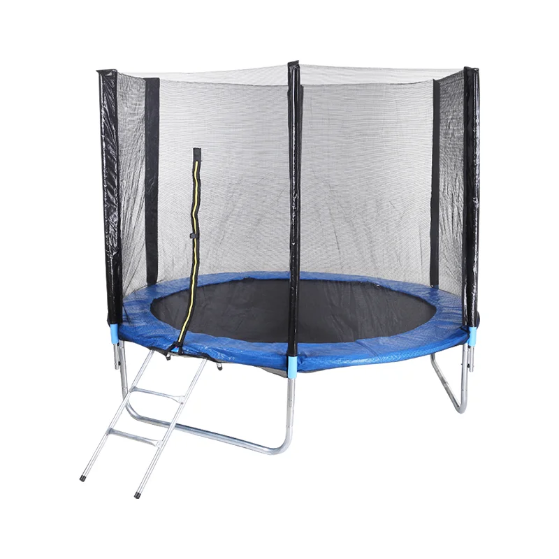 Outdoor Trampoline Big Size 14ft Recreational Trampoline For Adults And Child With Ladder Safety Round Net And Basketball Hoop